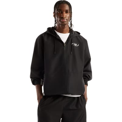 New Balance Trackside Jassen Heren - Zwart - Maat S - Poly Jersey