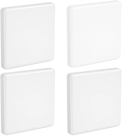 Blindafdekking inbouw - 2 stuks kunststof stopcontactafdekking 86 x 86 mm, wit