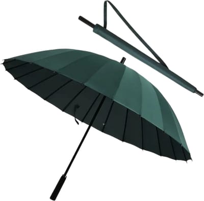 Bovista Moderne Golf Paraplu - Stormparaplu - Opvouwbaar - Windproof - Stormproef - UV Bescherming - Umbrella - Draagbaar - Groen