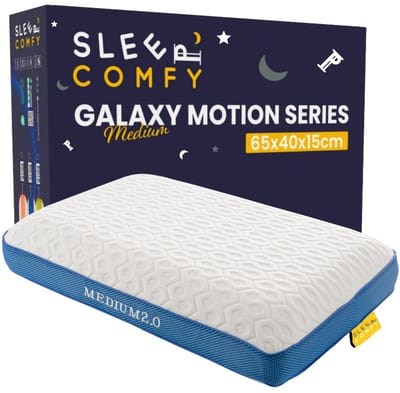 Sleep Comfy - Galaxy Series - Hoofdkussen Slaapkamer - Orthopedisch - Ergonomisch - Anti Nekklachten - Galaxy Motion Medium 2.0 | 65x40x15 cm