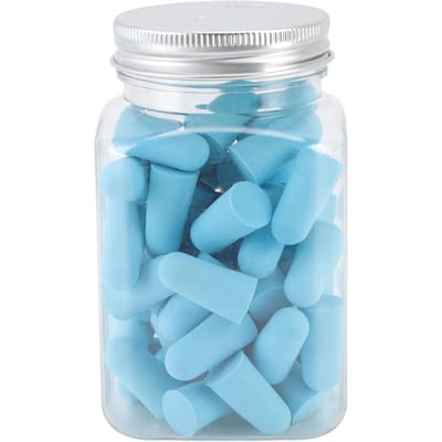60 stuks Oordopjes Spons Zacht Geluiddempend Ruisreducerend Oordopjes voor Alle Lawaaierige Gebeurtenissen Blauw blauw