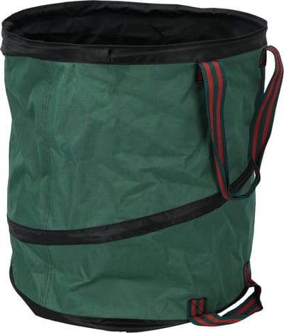 Progarden pop-up tuinafvalzak - opvouwbaar - rond - groen - 85 liter - bladeren opruimen
