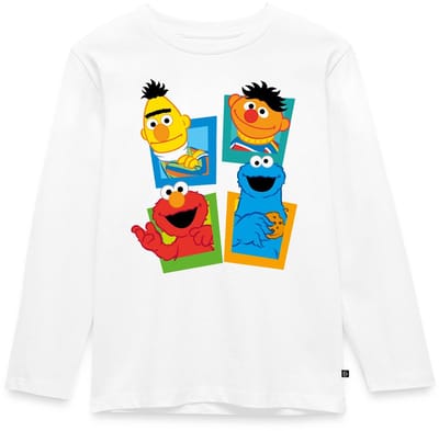 Sesamstraat Bert Ernie Elmo Koekiemonster Premium T-Shirt Kinderen