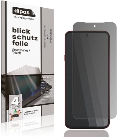 dipos – Matte Privacy Screenprotector geschikt voor FCNT Arrows Alpha2 | Anti-Spy Beschermfolie