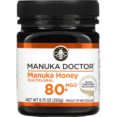 Manuka Doctor, Manuka Honing, Biologische Honing, MGO 80+, 250g (8.75oz)