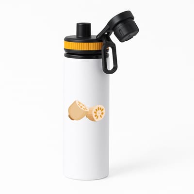 Hacebo® - Bananen waterfles met draaidop oranje - Fruitschaal - Fruit liefhebbers - Banaan - vrucht - gezond eten - water fles - 850ML