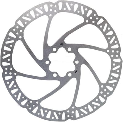 Fiets Schijfremrotor - Schijfrem - Veilig Fietsen - Roestvrij Staal - 160mm - Zilver