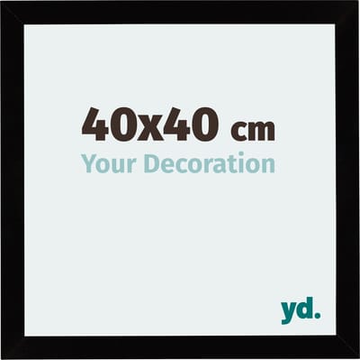 Your Decoration - Fotolijst 40x40 cm - MDF - Zwart Hoogglans - Mura