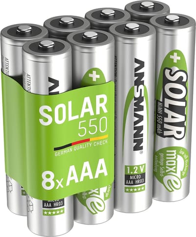 Ansmann AAA 550mAh Solar 8x