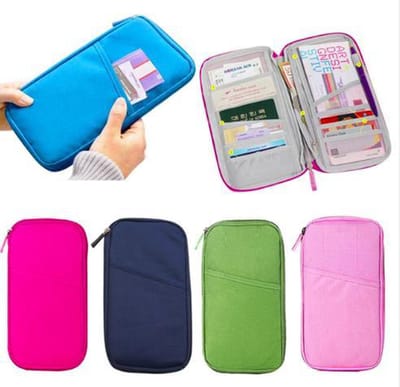 CoshX® Reis portemonnee wijn rood zonder logo - Travel wallet - reisdocumenten houder - paspoorthouder - Paspoorthoesje