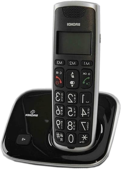 Draadloze Huistelefoon - Seniorentelefoon Vaste Telefoon - Thuisgebruik - Boost-knop - 210 x 160 x 70 mm - Zwart