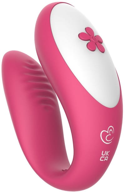 EasyToys Couple Play – Roze Koppel Vibrator – Vibrators voor Vrouwen – Seksspeeltje voor Stellen – Duo Vibrator – Clitoris & G-Spot Stimulator – Vibrerend Ei – Oplaadbaar via USB – Waterdicht – Intiem Sex & Seks Speeltje voor Koppels