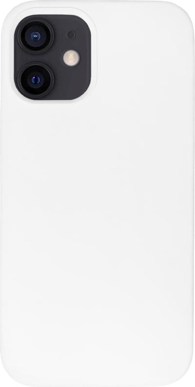 BMAX Siliconen hard case hoesje geschikt voor iPhone 12 Mini / Hard Cover / Beschermhoesje / Telefoonhoesje / Hard case / Telefoonbescherming - Wit