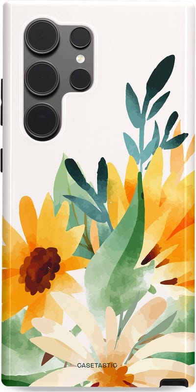 Casetastic Hoesje Geschikt voor Samsung S24 Ultra - Stijlvolle Beschermende Duo-layer Case - Zomergloed