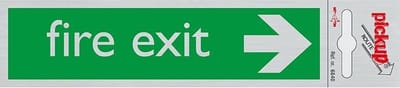 Pickup Route Alulook 165x44 mm - Fire exit