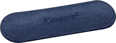 Kaweco - etui - Velours pouch ECO Sport - Navy - with print - 1 pen - Let op: afwijkend formaat, dit etui is uitsluitend bestemd voor de Kaweco Sport (kleiner formaat pen).