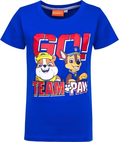 Paw Patrol Nickelodeon T-shirt Marshall en Rubble. Maat 92 cm / 2 jaar