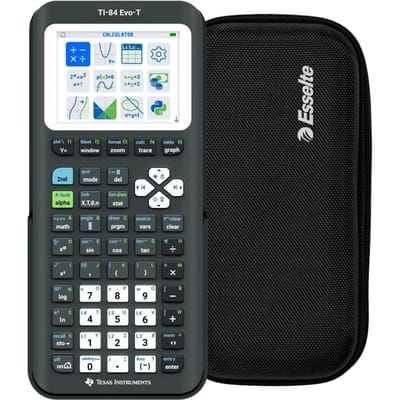 Texas Instruments TI-84 Evo-T Grafische Rekenmachine + Rekenmachine Case Zwart bundel