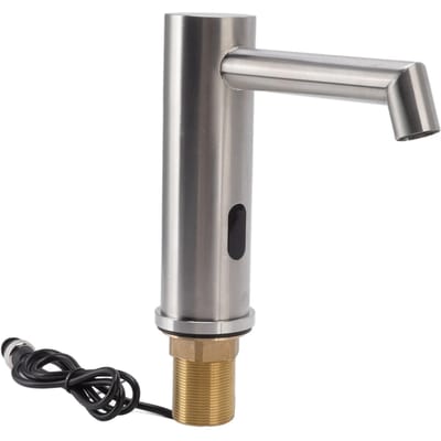 Robinet à Induction G1 2 220V Automatique Intelligent Infrarouge Acier Inoxydable 304 Brossé Simple Refroidissement Allongé Sans Contact gray