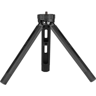 Desktop metalen statief 1/4 inch schroef 4 niveaus verstelbare hoogte voor DSLR Camera Gimbal zwart