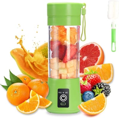 Draagbare Blender - Mini Mixer - Gezonde Drankjes Maken - Veiligheidssysteem - 380 ml - Groen