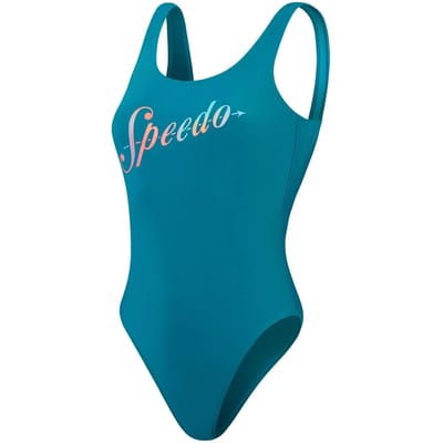 Dames zwempak uit 1 stuk Speedo Eco Logo Deep U-Back