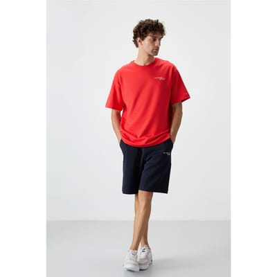 Overmaat T-shirt met Korte Mouwen en Shorts Set