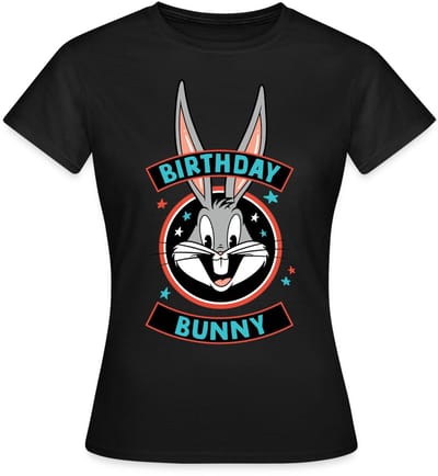 Looney Tunes Bugs Bunny Birthday Bunny T-Shirt Dames