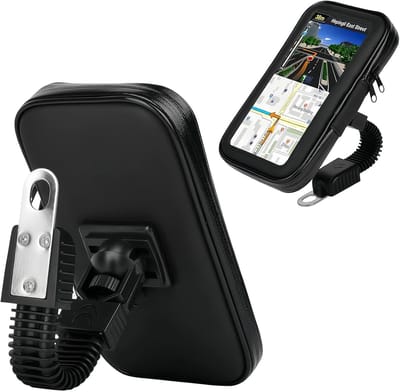 VHV - Telefoonhouder - waterdichte telefoonhouder scooter - met digitaal display, waterbestendig - voor scooter, motor, elektrische fiets