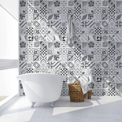 Zelfklevende tegelmuurstickers voor keuken en badkamer - 60 tegelstickers - 60 stickers 20x20cm