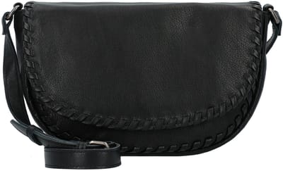 FREDsBRUDER Leren Schoudertas Calm Saddle Bag Black Zwart