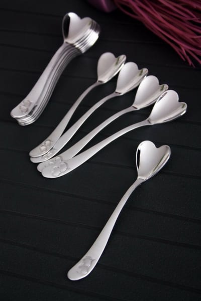 Asir Lepelset (12 stuks). 100% ROESTVRIJ STAAL Afmeting: 11 cm