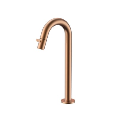 DutchLine - Round XL Fonteinkraan 300mm – Geborsteld koper