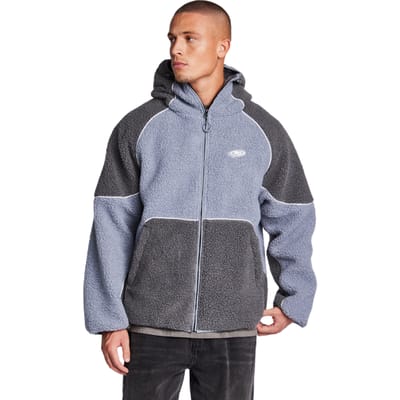 Street Cartel Romario Borg Jassen Heren - Grijs - Maat S - Sherpa