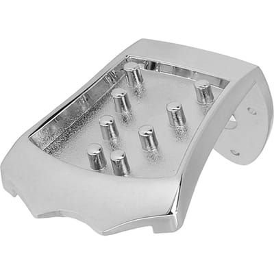 8-Snarige Mandoline Staartstuk met Riemgesp en Schroeven Metalen Staartstuk Vervanging Snaarinstrument gray