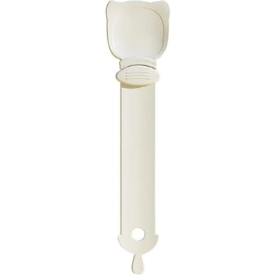 Kat Voedsel Strip Knijper Lepel Lange Steel Kat Strip Feeder Vlees Kat Streep Squeezer Voor Huisdier Kat Voedsel levert beige
