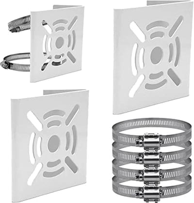 2 stuks Verticale Stanghouders voor CCTV-camera's - Universele Metalensupport met 4 Lussen
