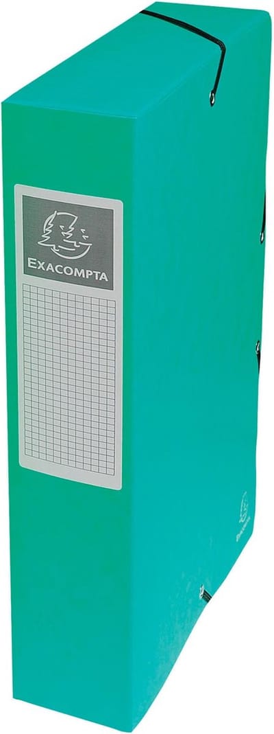 Exacompta elastobox Exabox groen rug van 6 cm