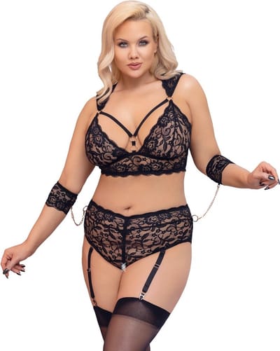 Delicate Bondage Lingerie Set Plus Size