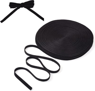 20 meter zwart fluweel lint 10 mm dubbelzijdig fluweel linten stof kerst linten rol voor naaien haarlint pakket verpakking bruiloft feest decor