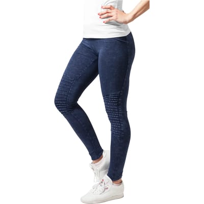 Urban Classics Jersey Dames Legging - blauw - M