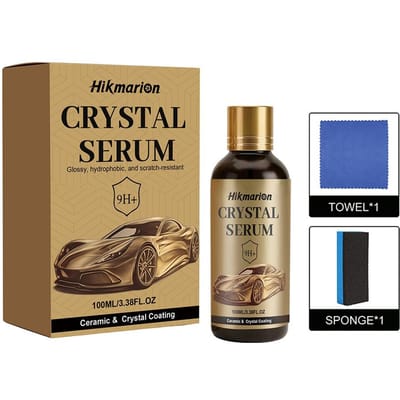 9H Grafeen Keramische Coating Voor Auto's 100ml Geavanceerd Kristal Serum Hoge Glans Super Hydrofoob Auto Detailingset 2 Stuks beige