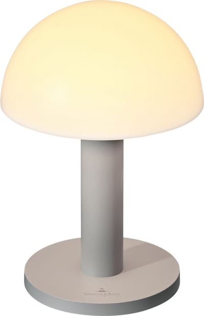 Villeroy & Boch tafellamp | Bergamo | Oplaadbaar | Grijs