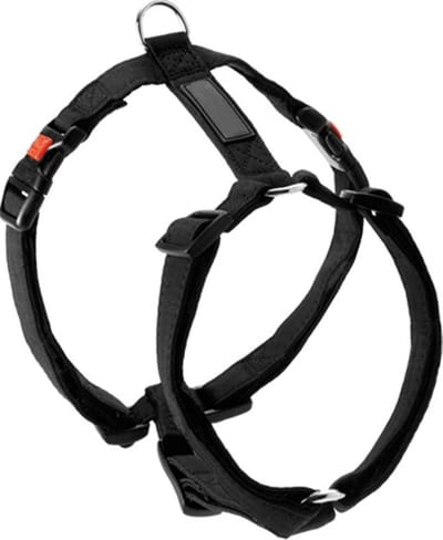 Flamingo Hondentuig Titan Teflon Zwart - Zwart - 65 - 100 cm x 25 mm