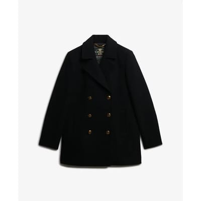 Superdry - Double Breasted Pea Coat - Dames - Jassen