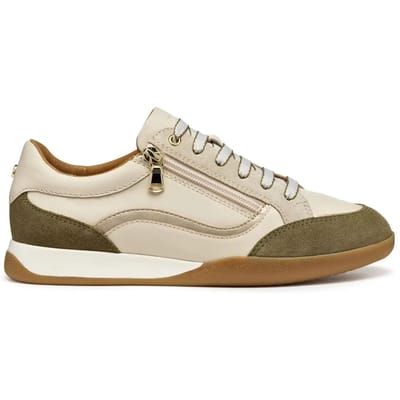 GEOX MARYEMY DAMES Sneakers - BEIGE/GROEN - Maat 38