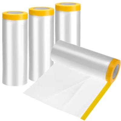 Kunststof Stofbeschermingsfolie 2,4 m x 20 m - Zelfklevende Maskerfolie voor Schilderen en Decoreren