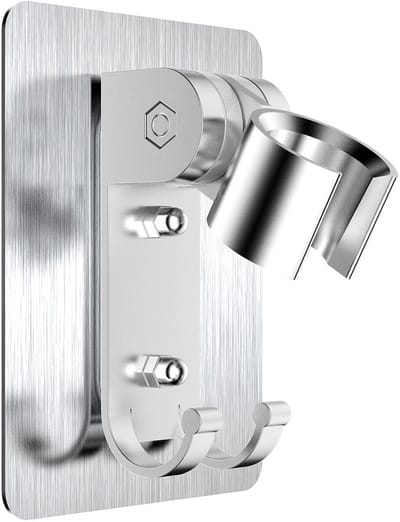Dailygoods- Douchehouder zonder boren - Wandbeugel - Douchekophouder - Multifunctionele design - Ruimtebesparend - Waterdicht en schokbestendig - Douchebeugel