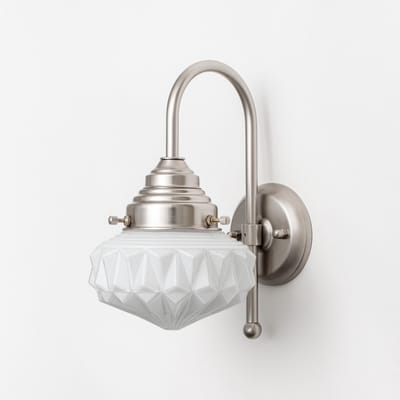 Wandlamp Eternal Star Meander Matnikkel - Art Deco Trade
