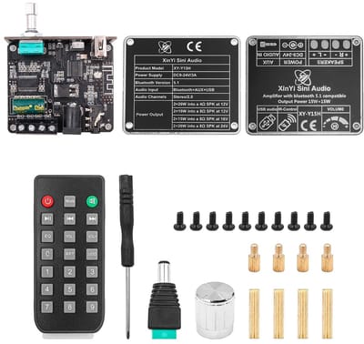 Dailygoody - Bluetooth Versterker - 15W Stereo Power - Compact Formaat - Digitale Audio Module - Perfect voor Muziekliefhebbers - Inclusief Afstandsbe...